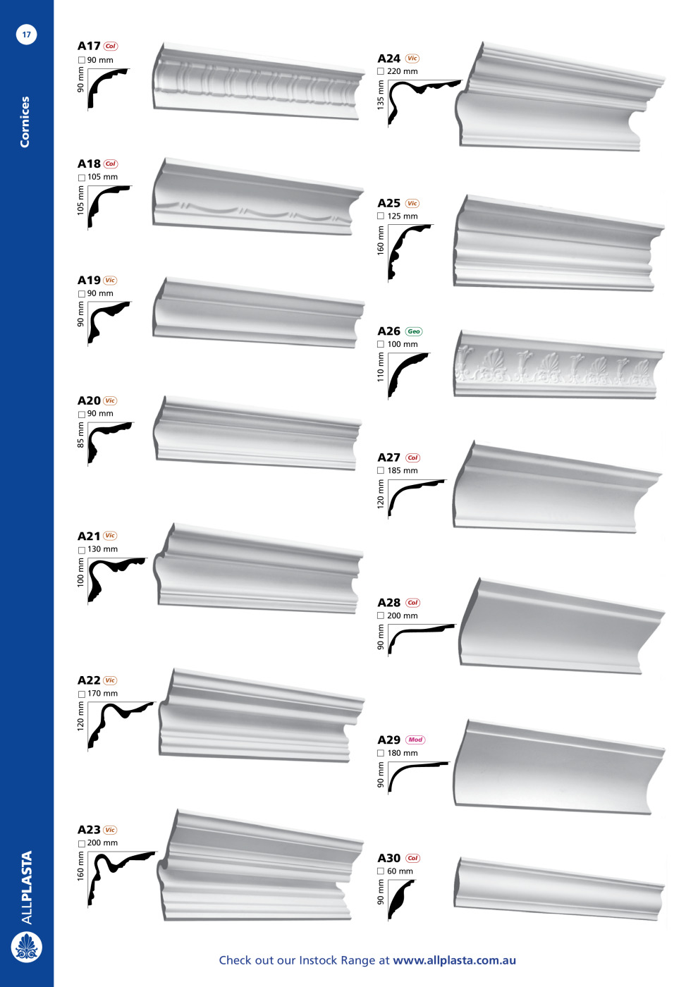 Decorative Ceiling And Plaster Cornice Allplasta Products