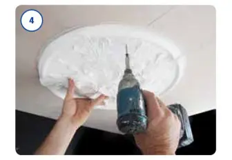 Fixing Ceiling Roses 4