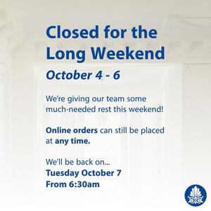 📢 We’re closing up all three shops for the long weekend!

We wish everyone a safe couple of days with some great weather ☀️

Allplasta will be back bright and early on Tuesday Oct 7th from 6:30am onwards at West Ryde, Wilberforce & Beenleigh with plaster products ready to go!

#longweekend #allplasta #plaster #plastersupplier #decorativeplaster