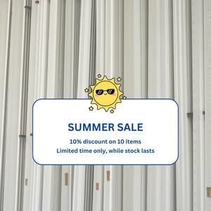 SUMMER SALE IS ON☀️⛱️

We’ve taken a further 10% off…. 10 in stock cornices!! 

Shop online & at Allplasta stores today, while stock lasts! Sale link in bio 🔗

Offer ends Feb 28 2026.

#allplasta #sale #stocksale #cornice #decorativeplaster