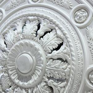 Freshly de-moulded AR145V ✨🔨

Over a metre in diameter with delicate acanthus leaves and patterning, this rose is a statement piece! 

We specialise in handcrafting vented ceiling roses that echo traditional styles. Originally made to let kerosene lamp fumes escape into the roof cavity, they now serve a decorative purpose in modern homes.

#allplasta #ventedceilingrose #ceilingrose #victorian #acanthusleaf #plasterart #interiordesign #building #plastering #decorativeplaster #supplier